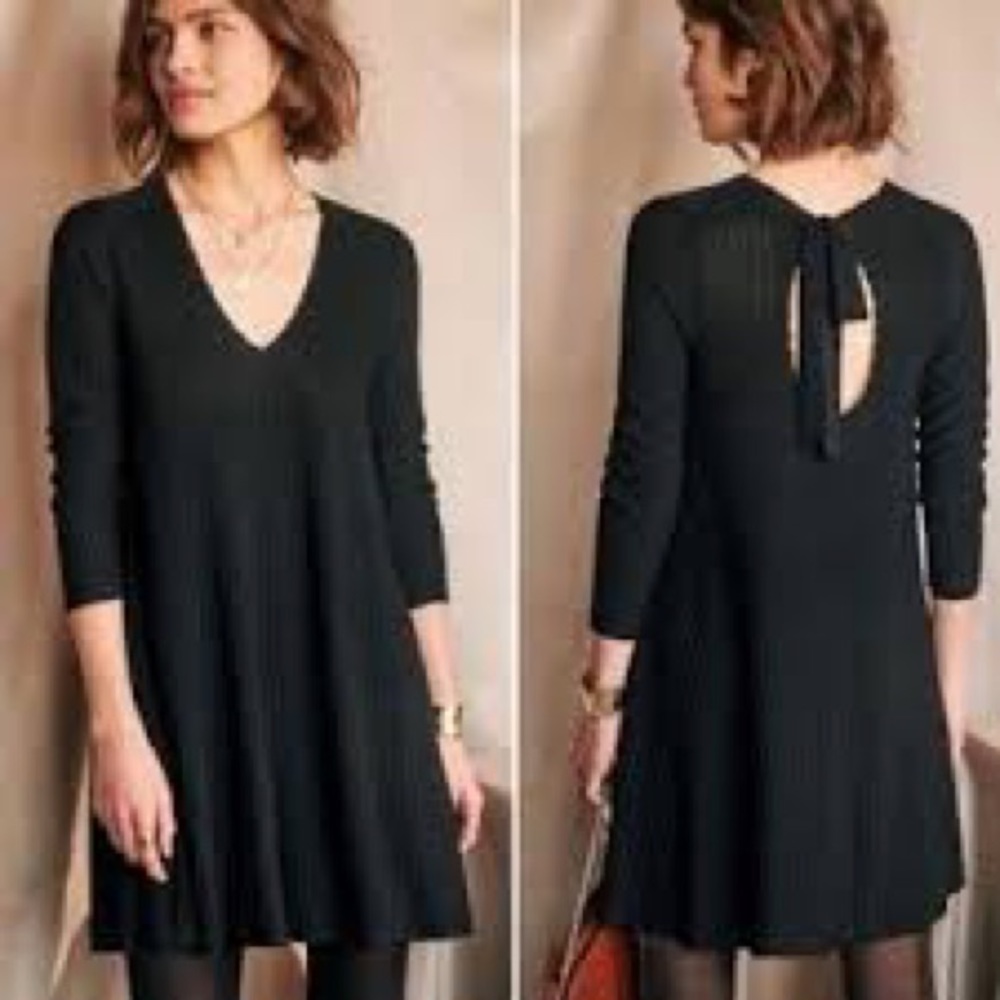 Sezane Black Mini Dress